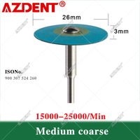 1PC Dental (HP) 26mm gumowe diamentowe polskie koła do cyrkonu porcelana PFM Emaxs 1